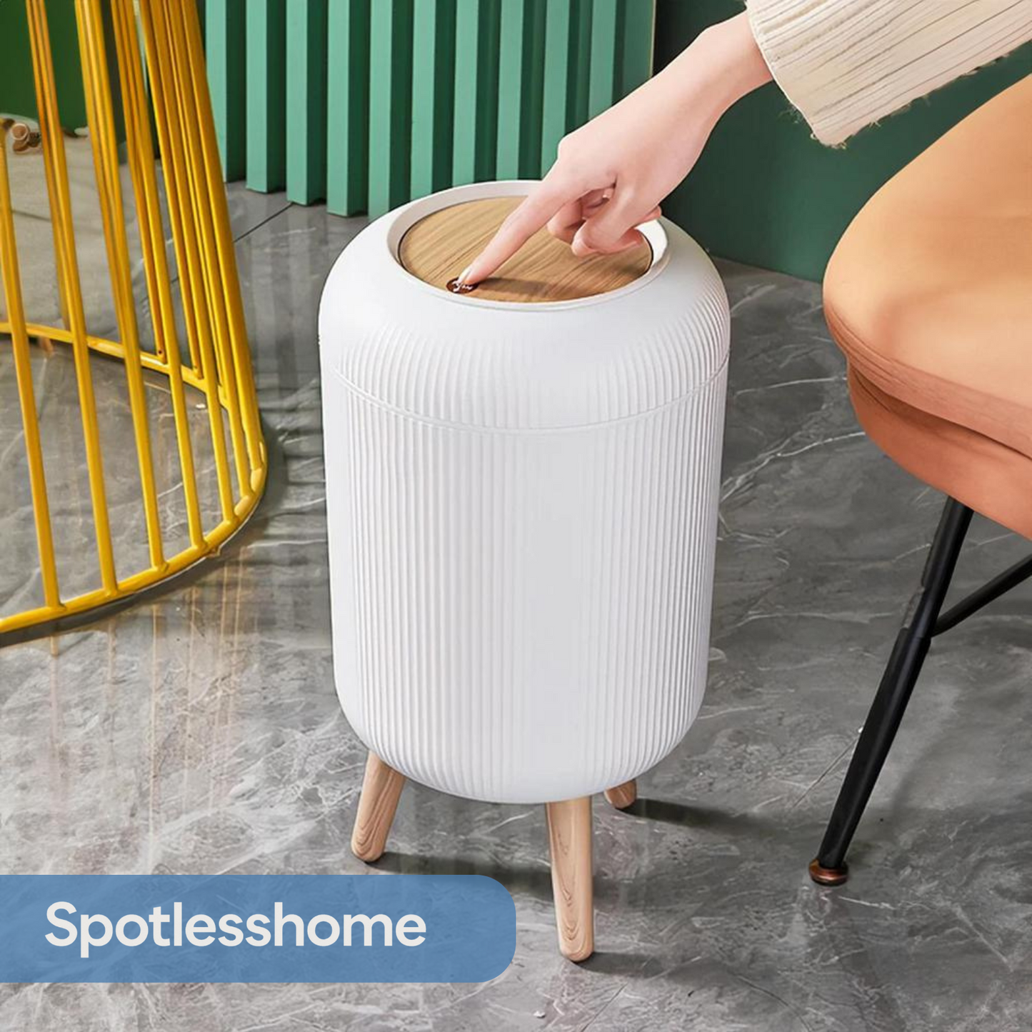 CleanStripe™ Pop-Up Trash Can