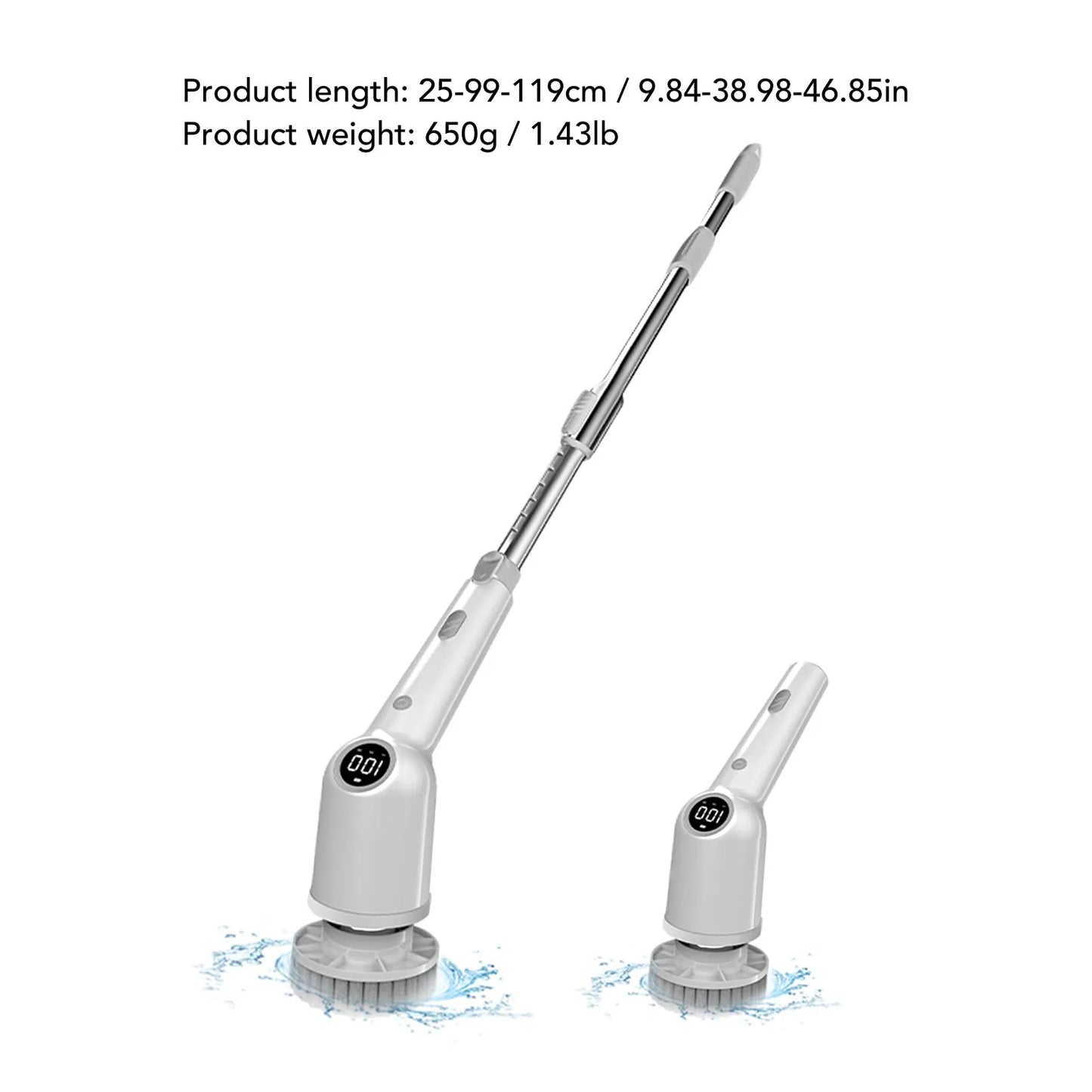 Cordless 360° Spin Scrubber With 8 Heads